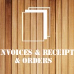 Invoices & Receipts & Orders -wood