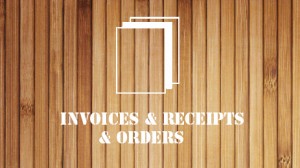 Invoices & Receipts & Orders -wood