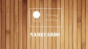 namecards -wood